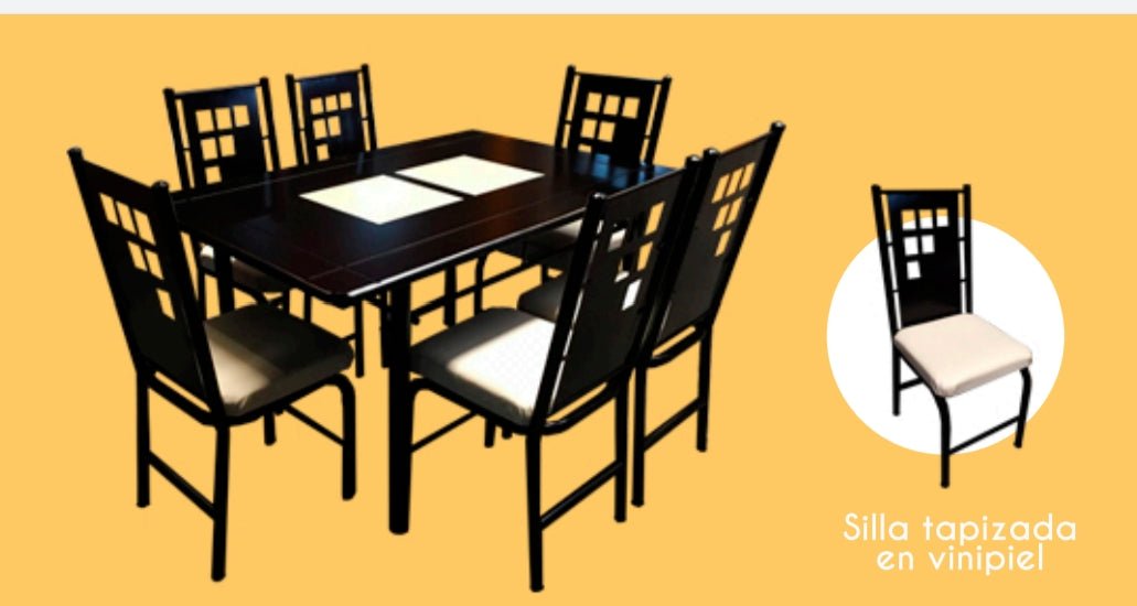 Comedor Ibiza 6 personas. - Muebleria Paty