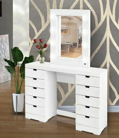 Tocador Estrella Vanity - Estilo Hollywood - Muebleria Paty