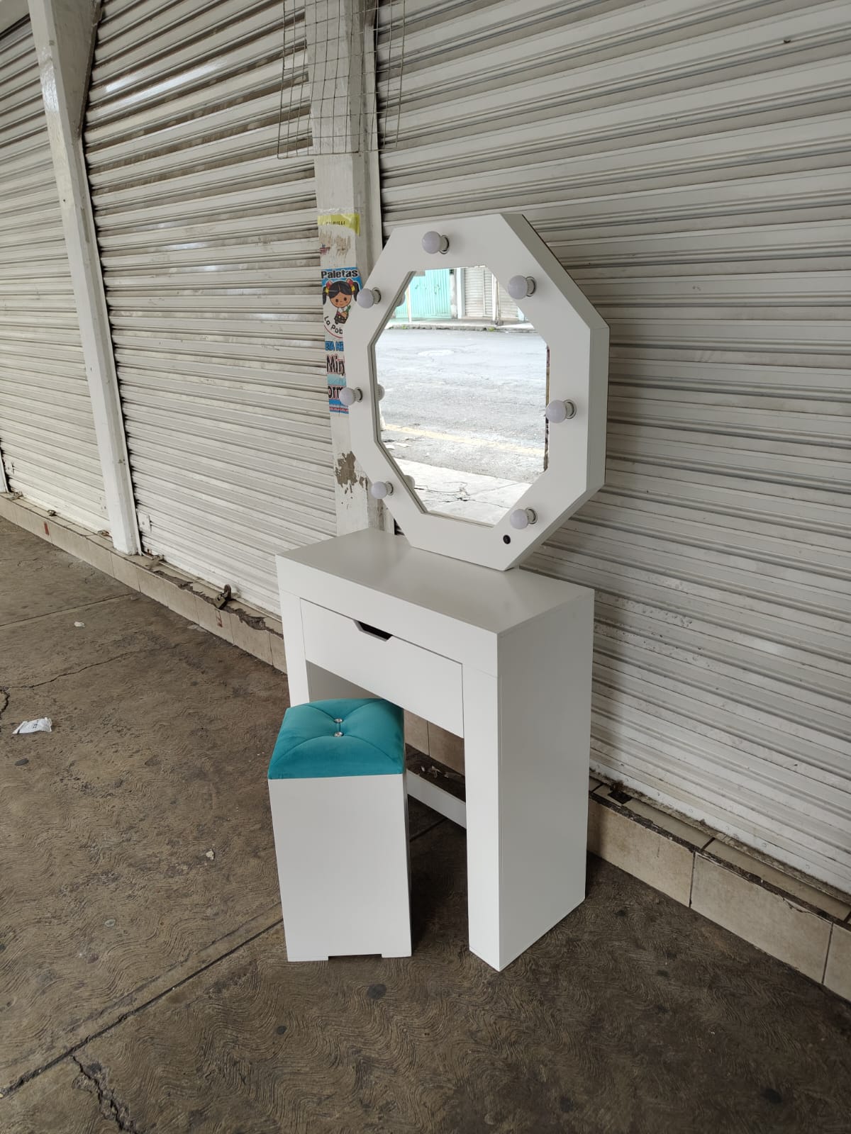 Tocador Vanity tipo Hollywood Ravello - Muebleria Paty